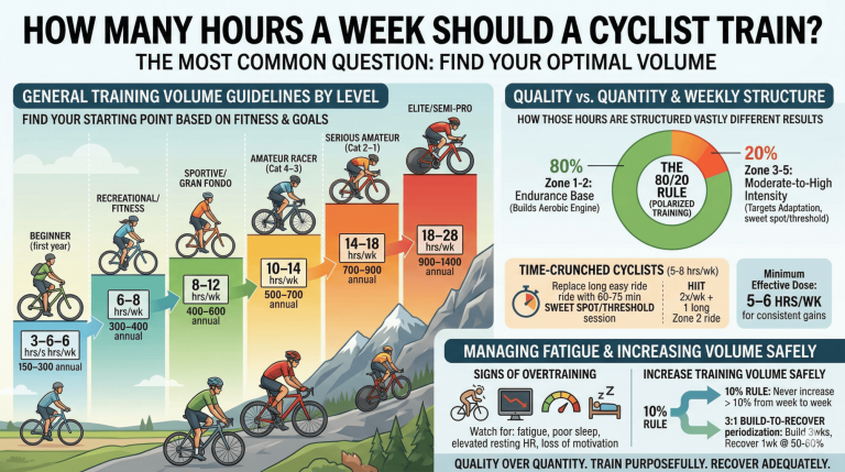how many hours should i train to cycle