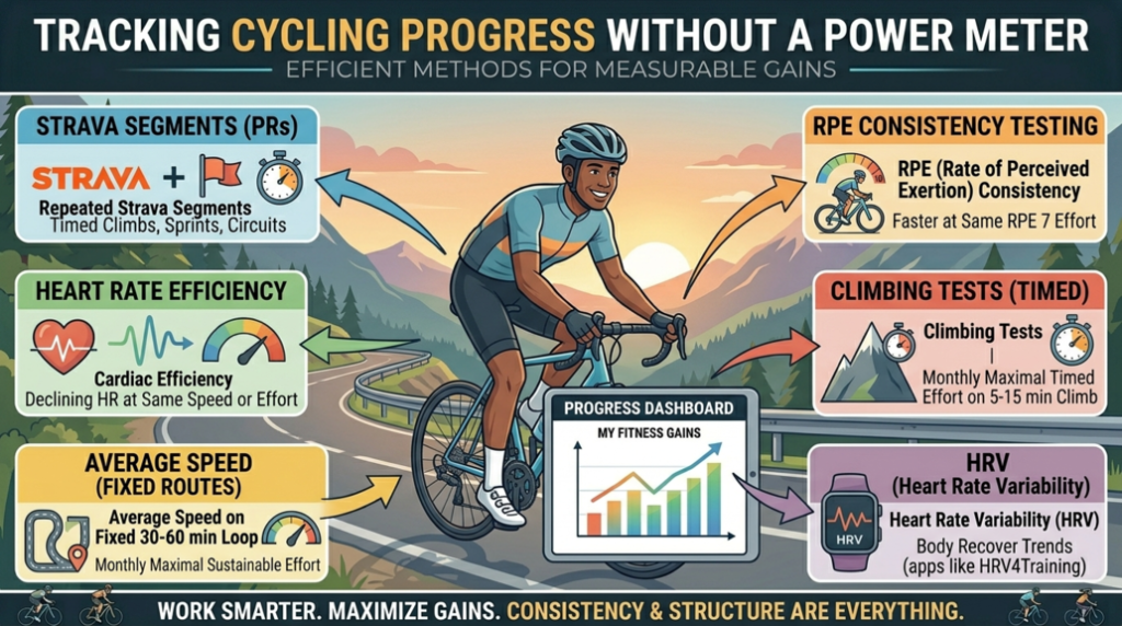How to Track Cycling Progress Without a Power Meter