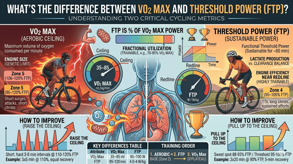 What's the Difference Between VO2 Max and Threshold Power?
